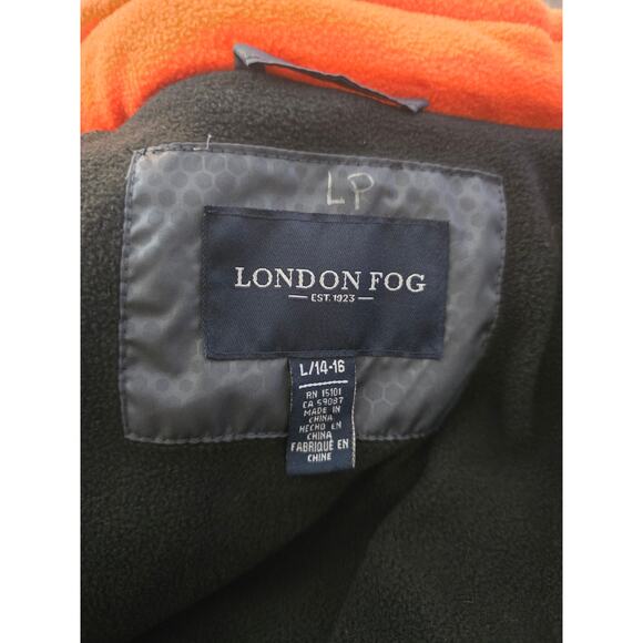 LONDON FOG BOY'S 54 E18 Winter Athletic Snow Puffer Jacket Coat 14/16 - Picture 5 of 7